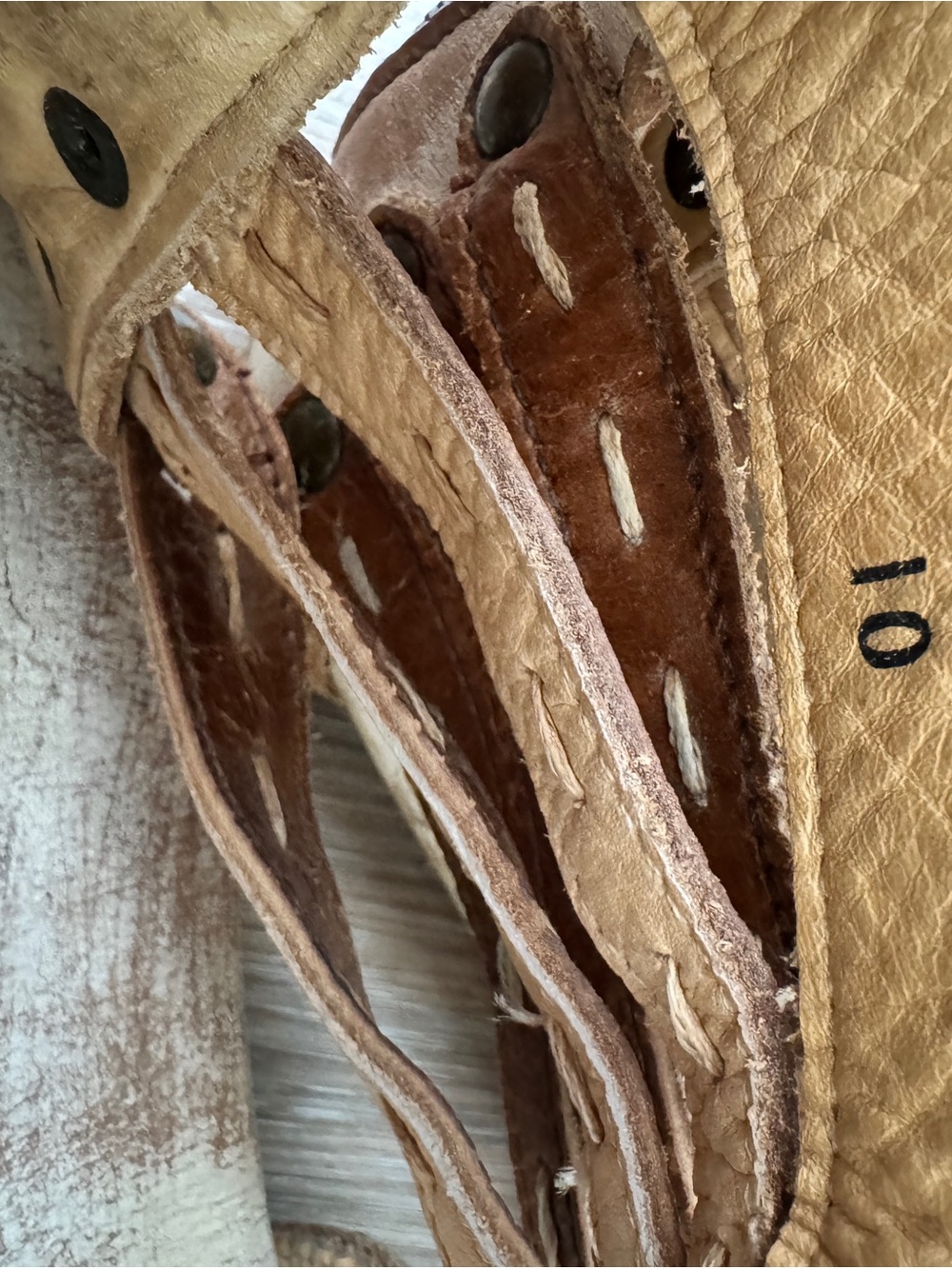 Bed Stu Artemis Sandals Women’s 10 Nectar White Tan Leather Boho Gladiator - Picture 8 of 8